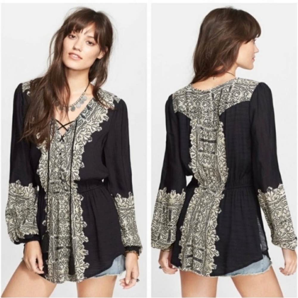 Free People Wildest Moment Boho Tunic top S
